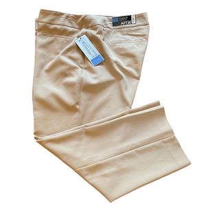apt 9 straight leg capri - tan